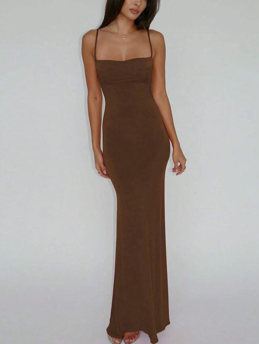 VERDÉ - Maxi Bodycon Slip Dress