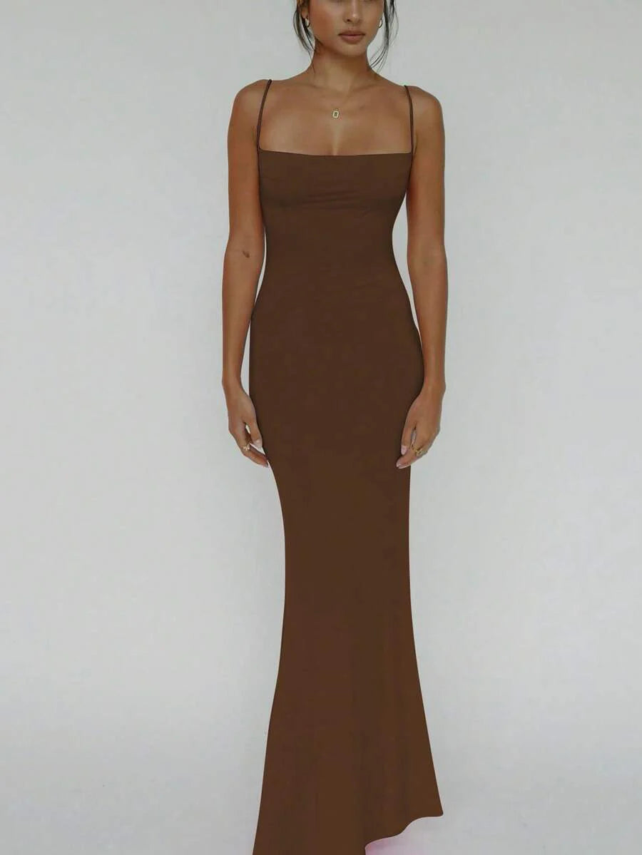 VERDÉ - Maxi Bodycon Slip Dress
