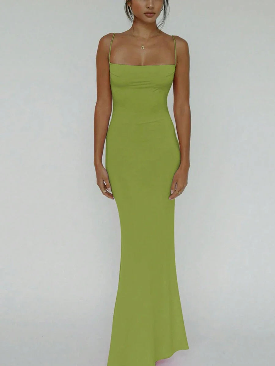 VERDÉ - Maxi Bodycon Slip Dress