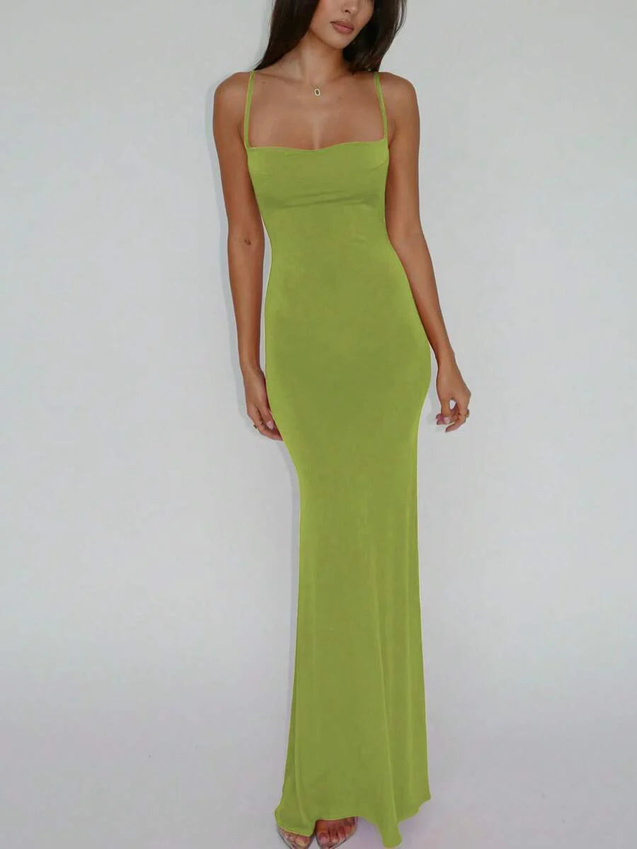 VERDÉ - Maxi Bodycon Slip Dress