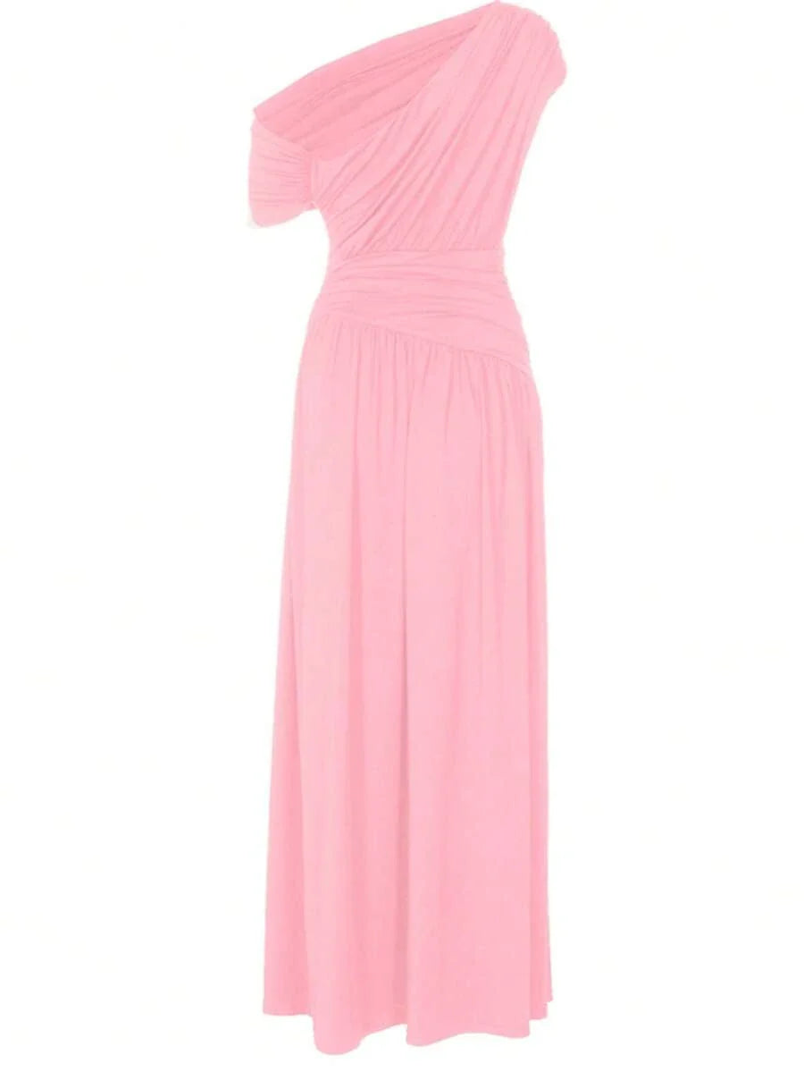 ZÉPHYR — One-Shoulder Ruched Maxi Dress