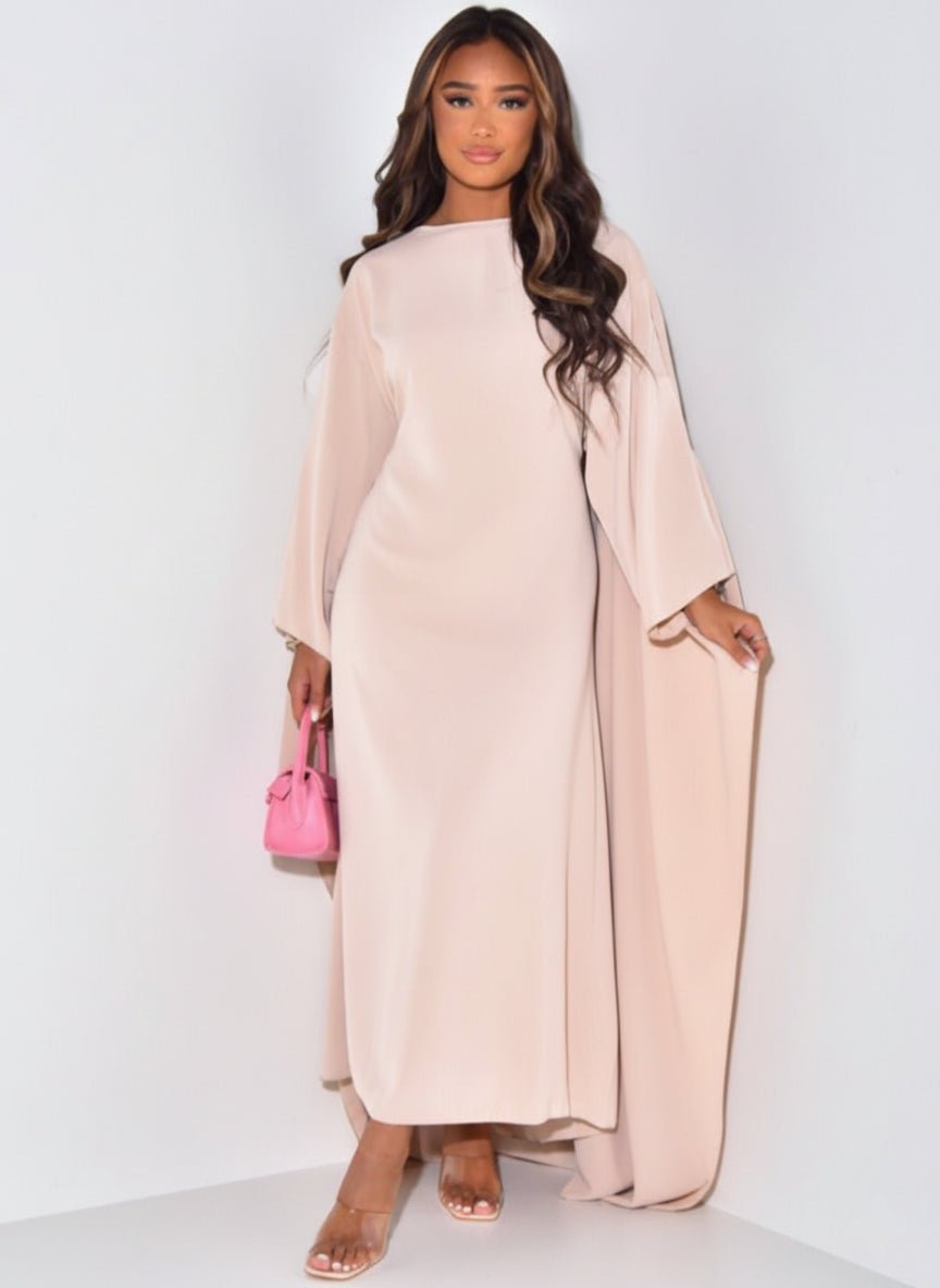 Maxi Dress for Women with Cape Detail – Elegant Formal Evening Style