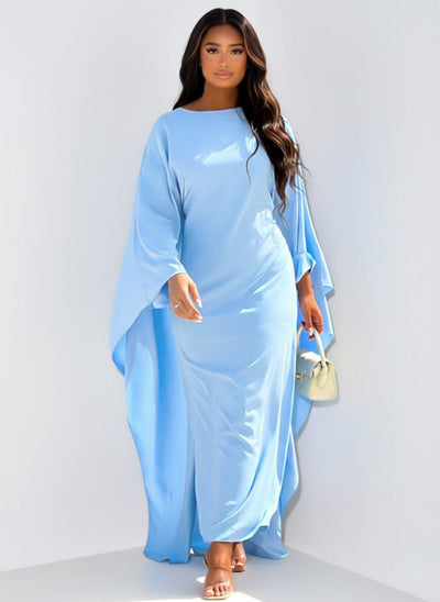 Maxi Dress for Women with Cape Detail – Elegant Formal Evening Style