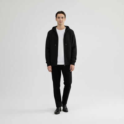 Men's Cashmere Cardigan Sweater with Hood – Luxurious Autumn Winter Style