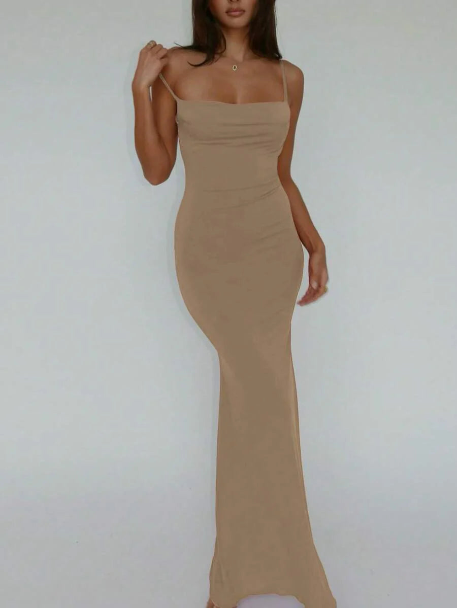 VERDÉ - Maxi Bodycon Slip Dress