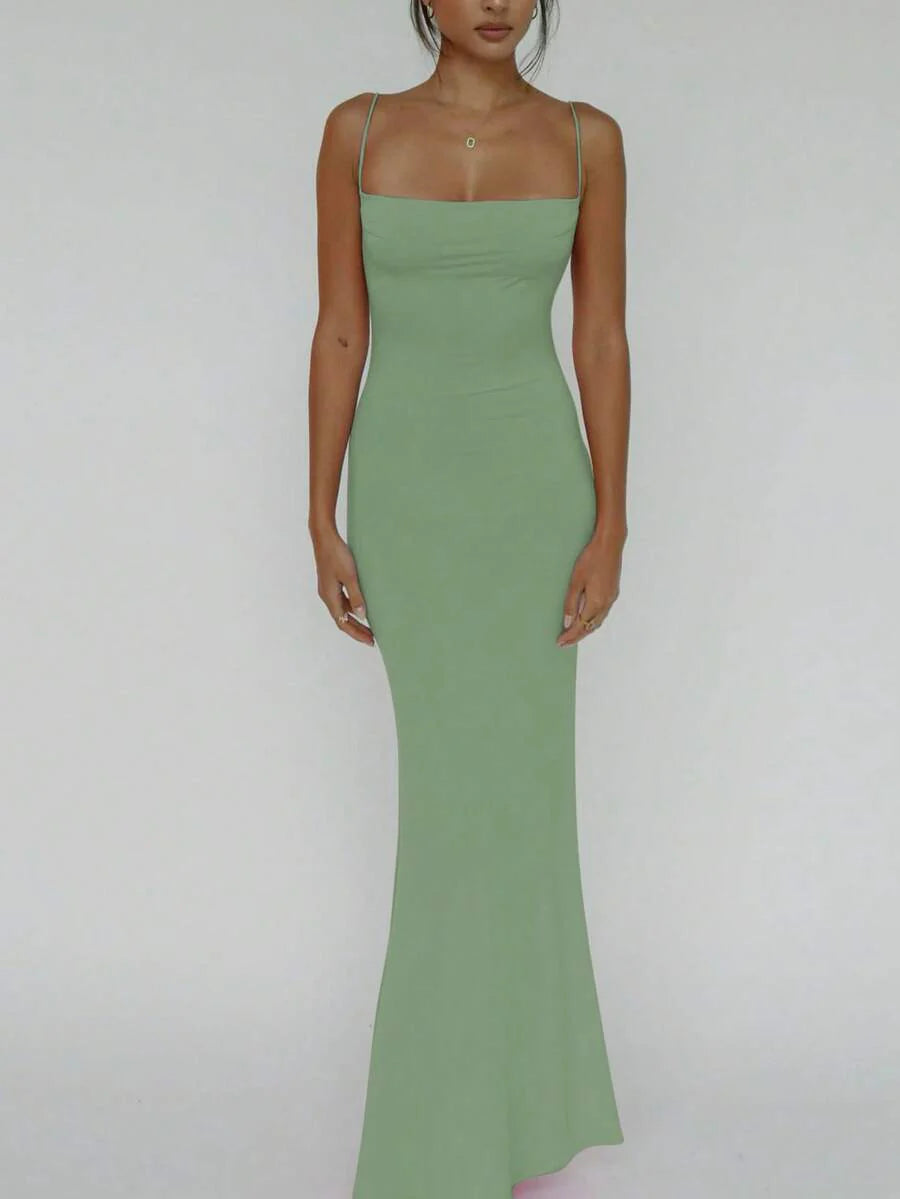 VERDÉ - Maxi Bodycon Slip Dress