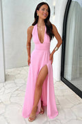 Halter Neck Maxi Dress in Floral Print for Women Summer Events