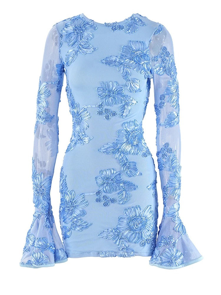Floral Lace Wedding Guest Dress for Women in Spring Colors