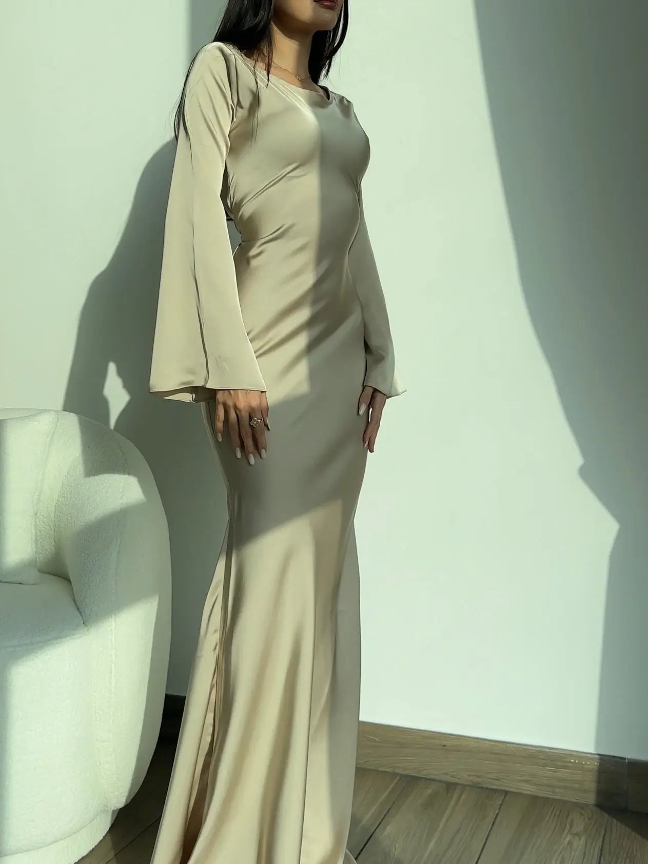 Long Sleeve Maxi Dress for Women - Elegant Flowing Design for Every Occasion