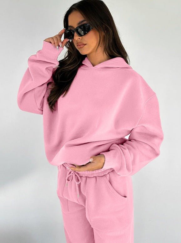 Loungewear Set for Women - Oversized Hoodie and Jogger Matching Lounge Set for Comfortable Relaxation