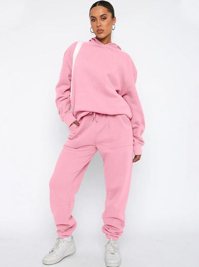 Loungewear Set for Women - Oversized Hoodie and Jogger Matching Lounge Set for Comfortable Relaxation