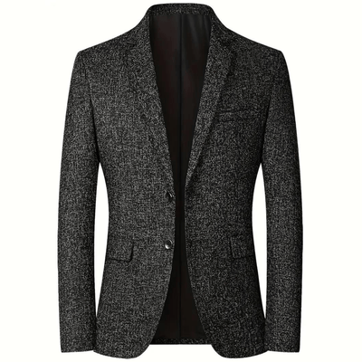 Men's Blazer Jacket - Modern Tailored Design for Office and Casual Occasions
