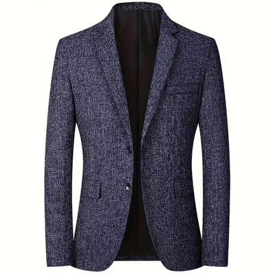 Men's Blazer Jacket - Modern Tailored Design for Office and Casual Occasions