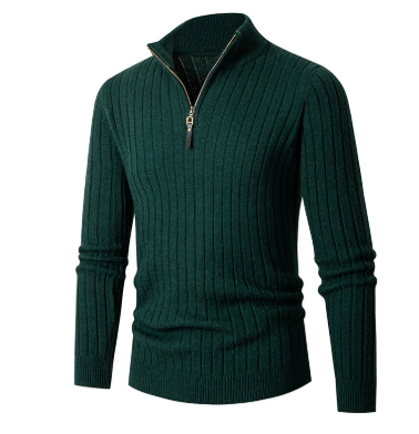 Men's Half-Zip Sweater Stylish Comfort for Casual and Office Wear