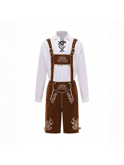Men's Lederhosen Set Traditional Oktoberfest Outfit