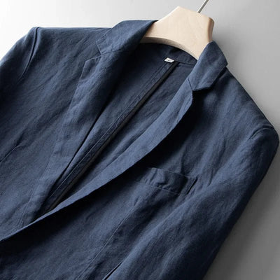 Men's Linen Blazer Jacket – Lightweight Casual Style for Summer Business and Evening Occasions