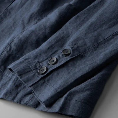 Men's Linen Blazer Jacket – Lightweight Casual Style for Summer Business and Evening Occasions