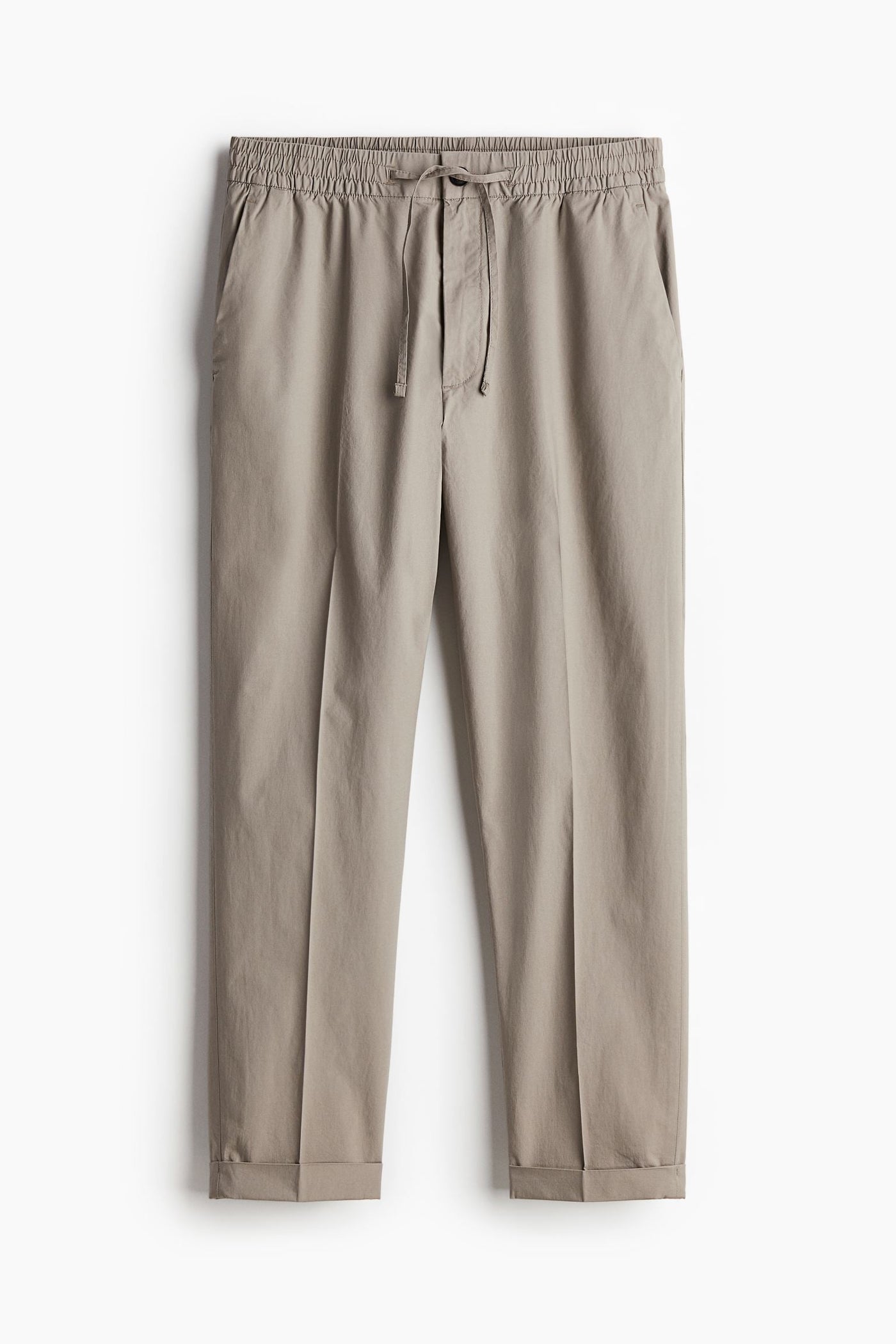 Men's Pants with Cord Detail – Slim Fit Casual and Semi-Formal Style in Brown
