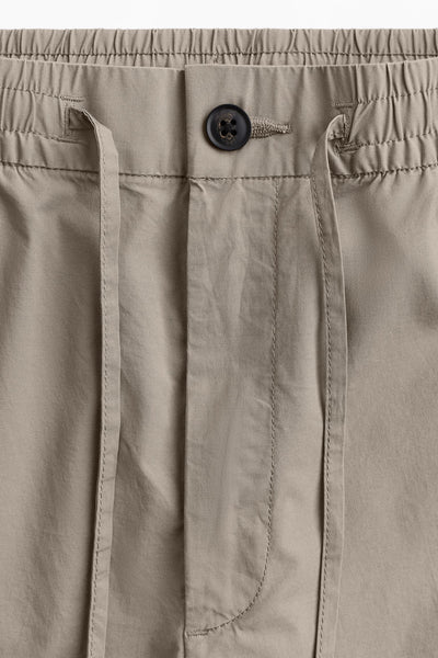 Men's Pants with Cord Detail – Slim Fit Casual and Semi-Formal Style in Brown