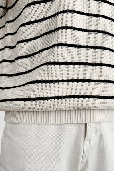 Men's Polo Shirt - Classic Striped Short Sleeve for Casual and Business Wear