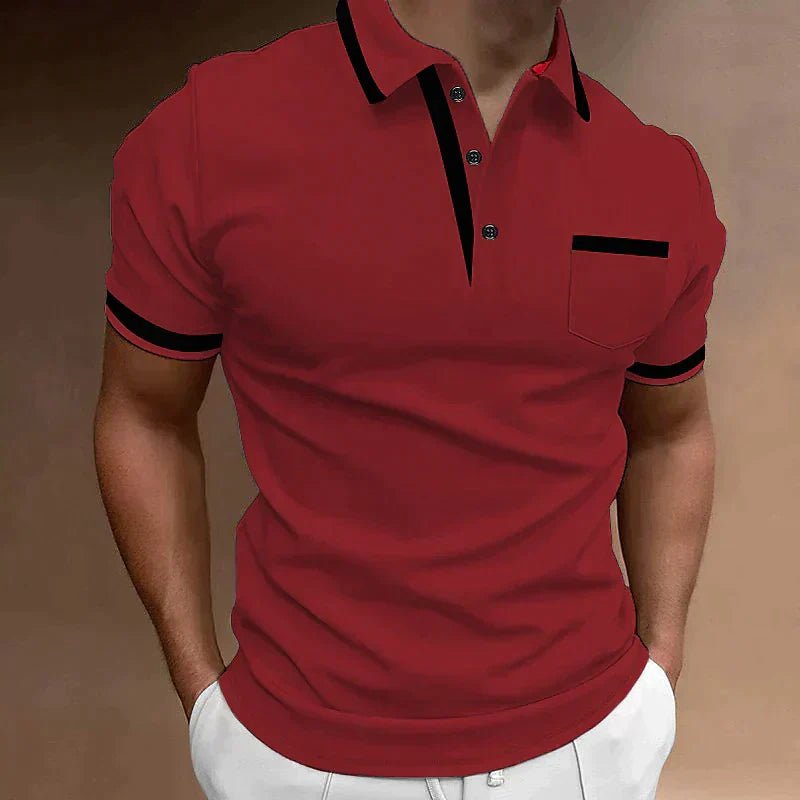 Men's Polo Shirt – Elegant Long Sleeve Design for Versatile Casual and Formal Occasions