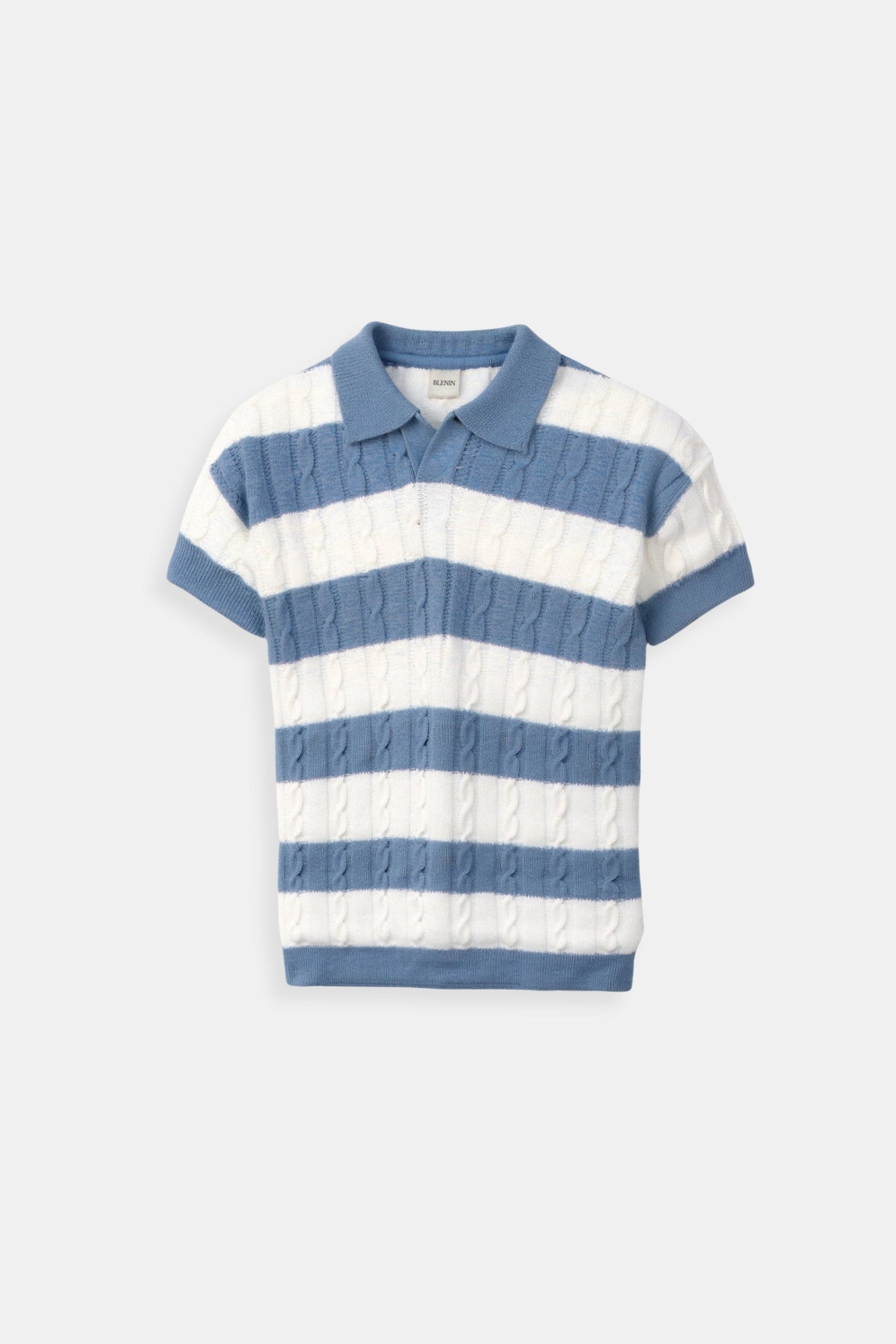 Men's Polo Shirt – Striped Short Sleeve Casual and Elegant Style