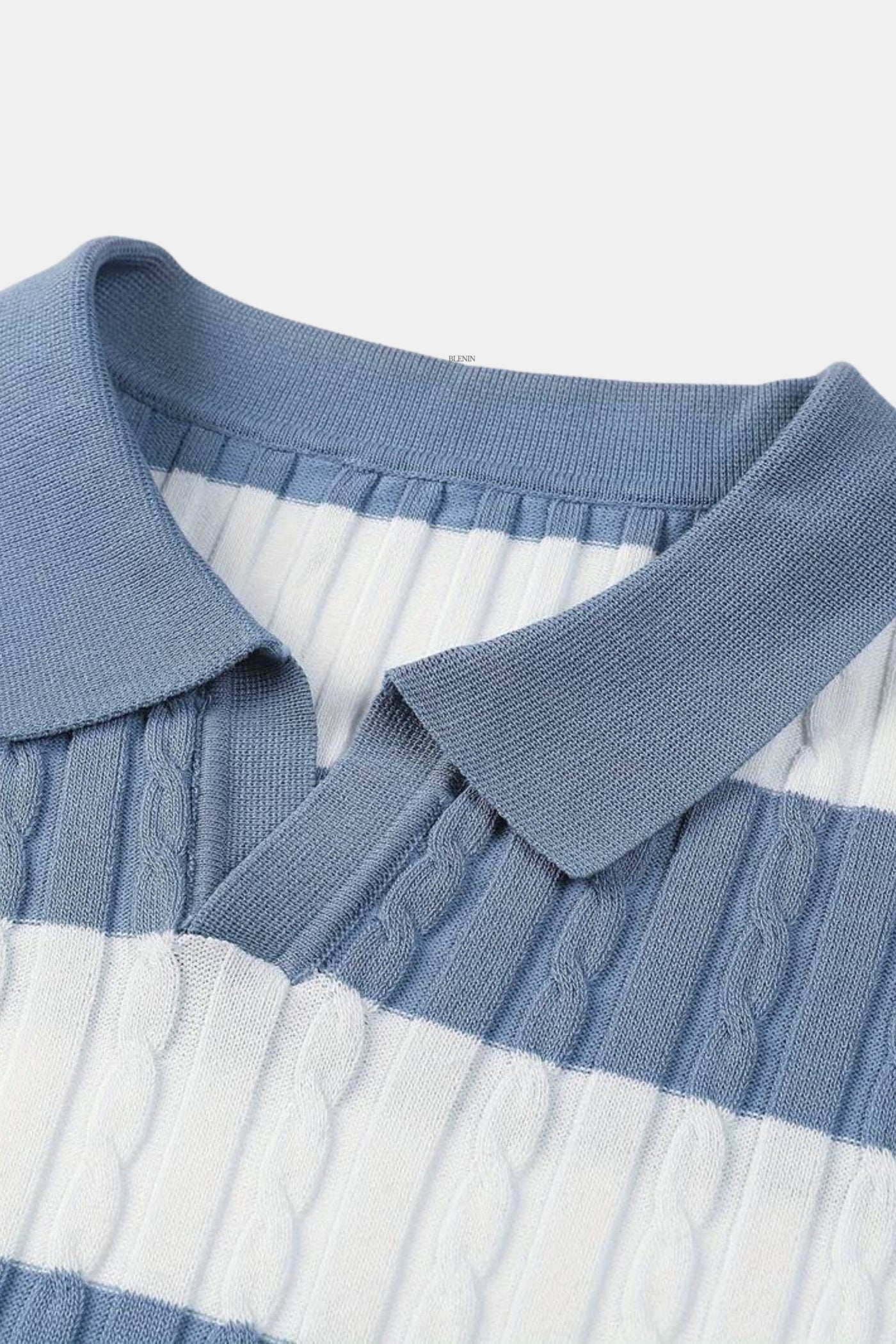 Men's Polo Shirt – Striped Short Sleeve Casual and Elegant Style
