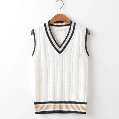 Men's Sweater Vest V-Neck Sleeveless Classic Knitted Style