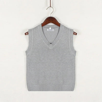 Men's Sweater Vest V-Neck Sleeveless Classic Knitted Style