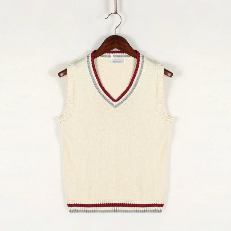Men's Sweater Vest V-Neck Sleeveless Classic Knitted Style