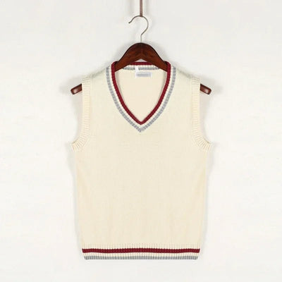Men's Sweater Vest V-Neck Sleeveless Classic Knitted Style