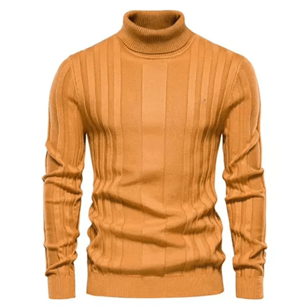 Men's Turtleneck Sweater Classic Knit Pullover Warm Casual Winter