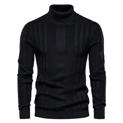 Men's Turtleneck Sweater Classic Knit Pullover Warm Casual Winter