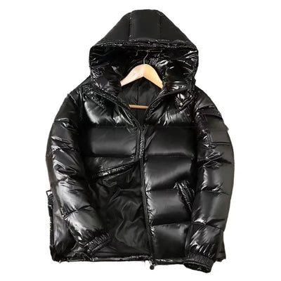 Men's Waterproof Puffer Jacket – Lightweight Insulated Winter Coat for Outdoor Activities