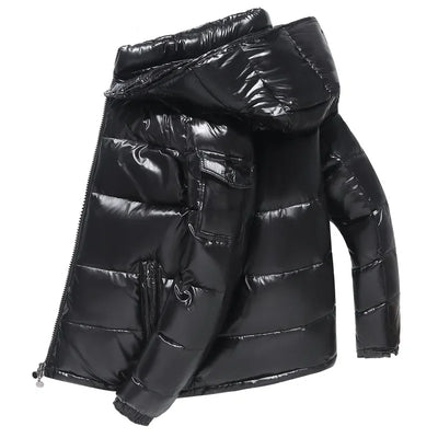 Men's Waterproof Puffer Jacket – Lightweight Insulated Winter Coat for Outdoor Activities