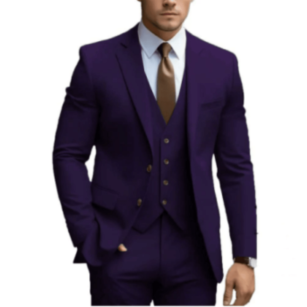 Men's Wedding Suit Three-Piece Elegant Design for Formal Events