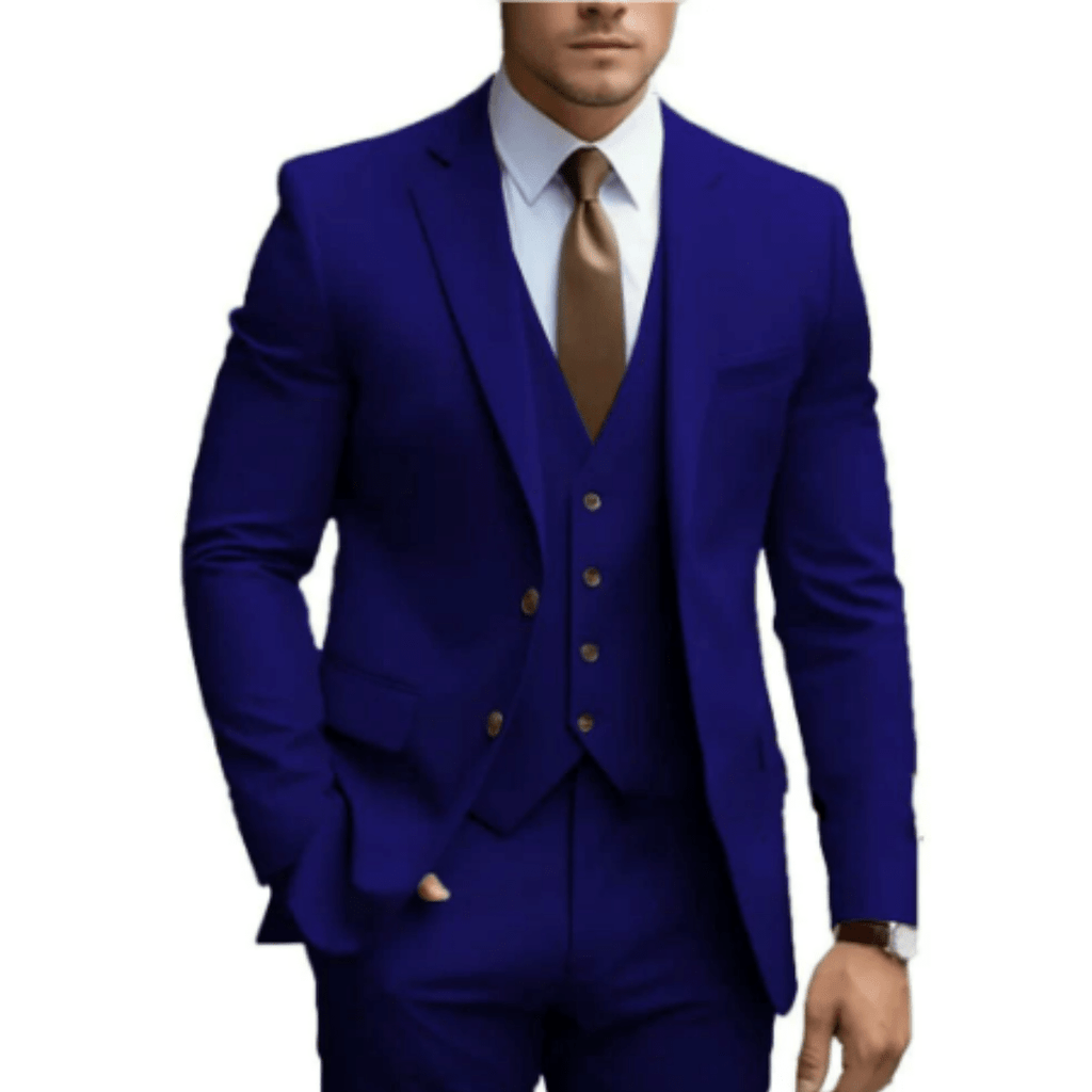 Men's Wedding Suit Three-Piece Elegant Design for Formal Events