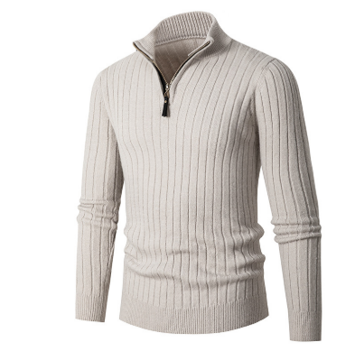 Men's Half-Zip Sweater Stylish Comfort for Casual and Office Wear 4