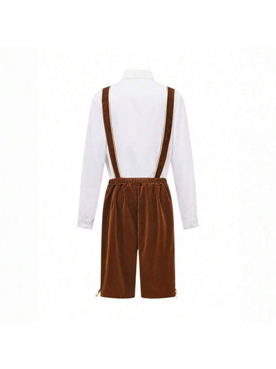 Men's Lederhosen Set Traditional Oktoberfest Outfit 1