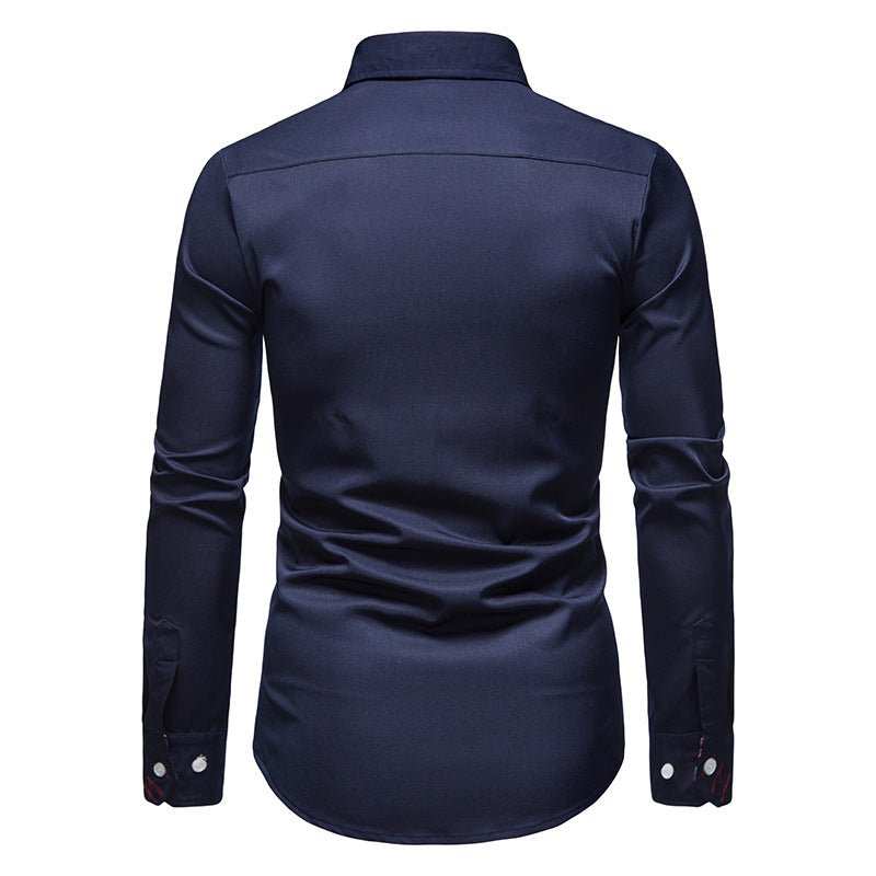 Men's Shirt with Bold Paisley Print – Long-Sleeve Smart Casual Style