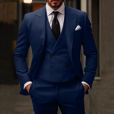 Men's Suit Three-Piece Set Blazer Vest Pants for Wedding or Formal Events 1