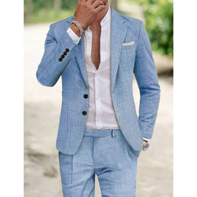 Men's Suit Two-Piece Set for Work - Comfortable Fit, Versatile Style 1