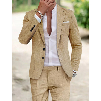 Men's Suit Two-Piece Set for Work - Comfortable Fit, Versatile Style 2