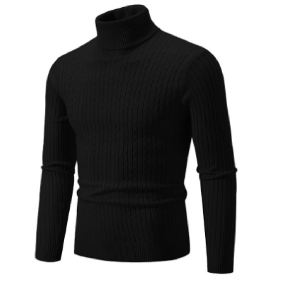 Men's Sweater Turtleneck Classic Winter Style 0