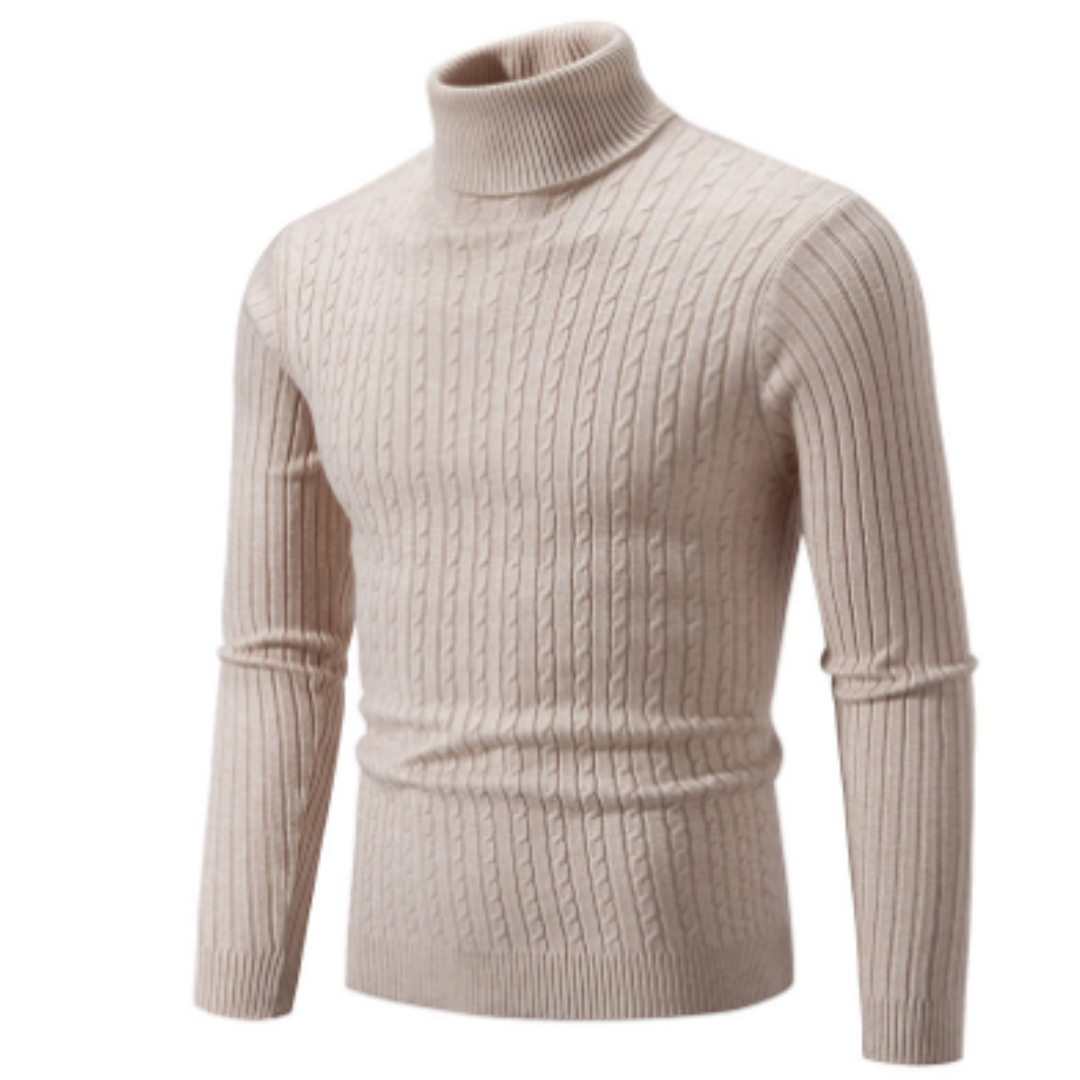 Men's Sweater Turtleneck Classic Winter Style 4
