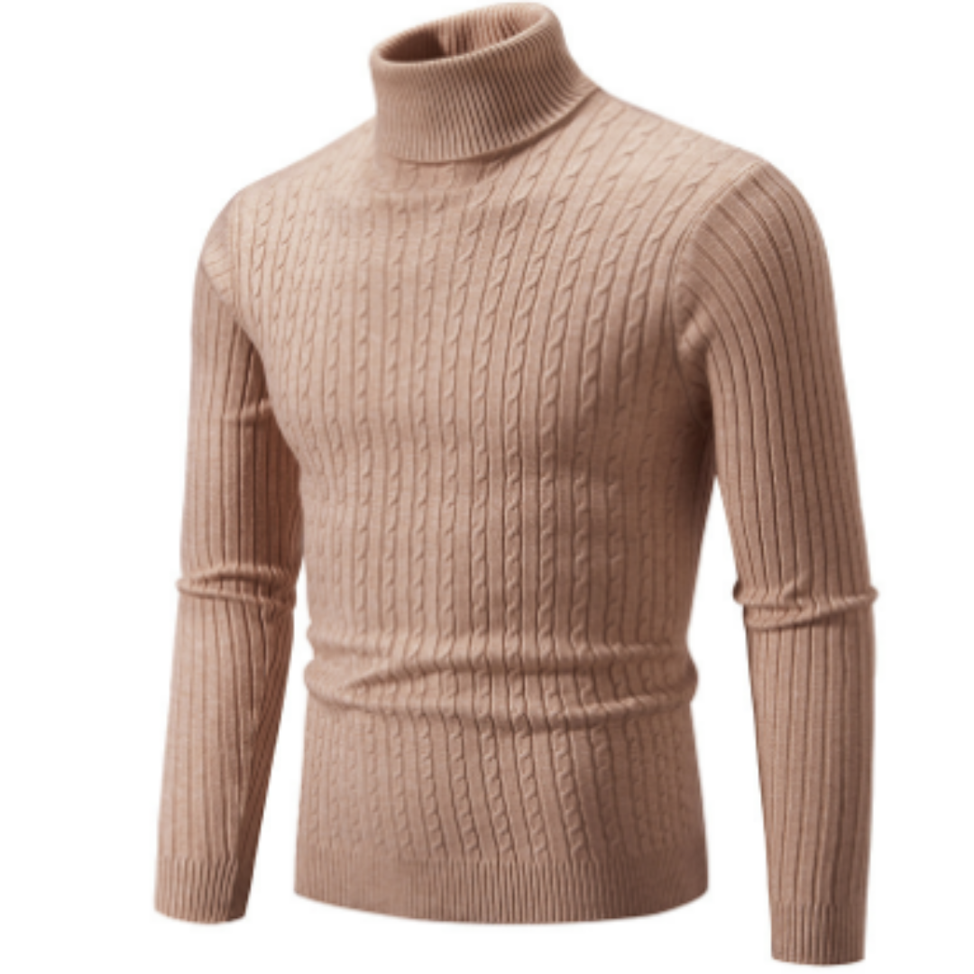 Men's Sweater Turtleneck Classic Winter Style 5