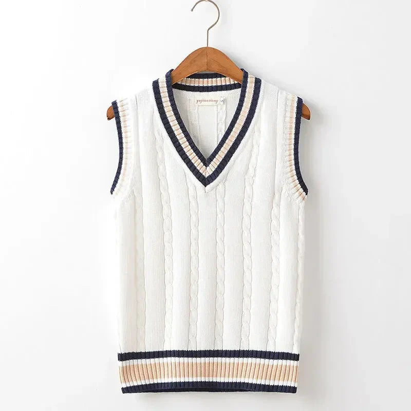 Men's Sweater Vest V-Neck Sleeveless Classic Knitted Style 0