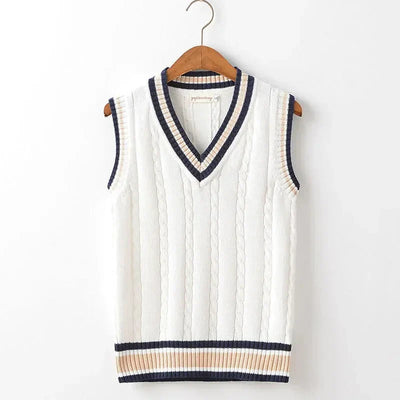 Men's Sweater Vest V-Neck Sleeveless Classic Knitted Style 0