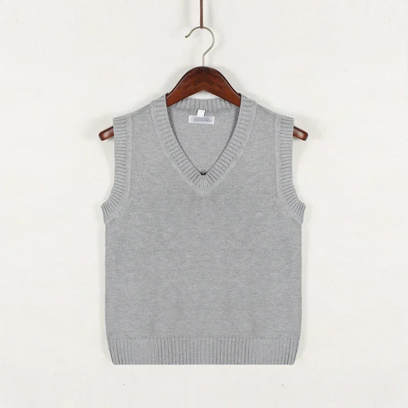 Men's Sweater Vest V-Neck Sleeveless Classic Knitted Style 8