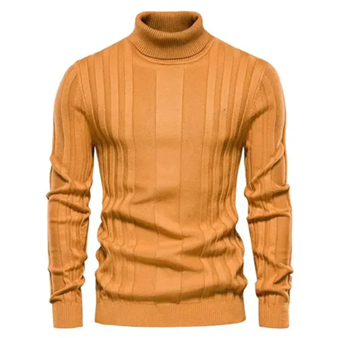 Men's Turtleneck Sweater Classic Knit Pullover Warm Casual Winter 1
